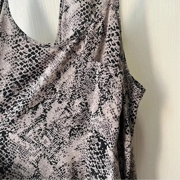 JOIE Women’s XS Cambridge 100% Silk Snake Print Mini Slip Dress Grey Black - Picture 5 of 10